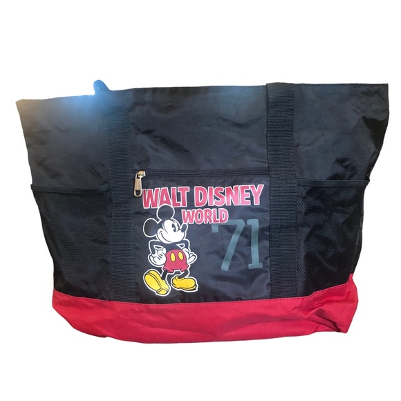 Disney Parks Black & Red Mickey Mouse Large Bag - Picture 1 of 10